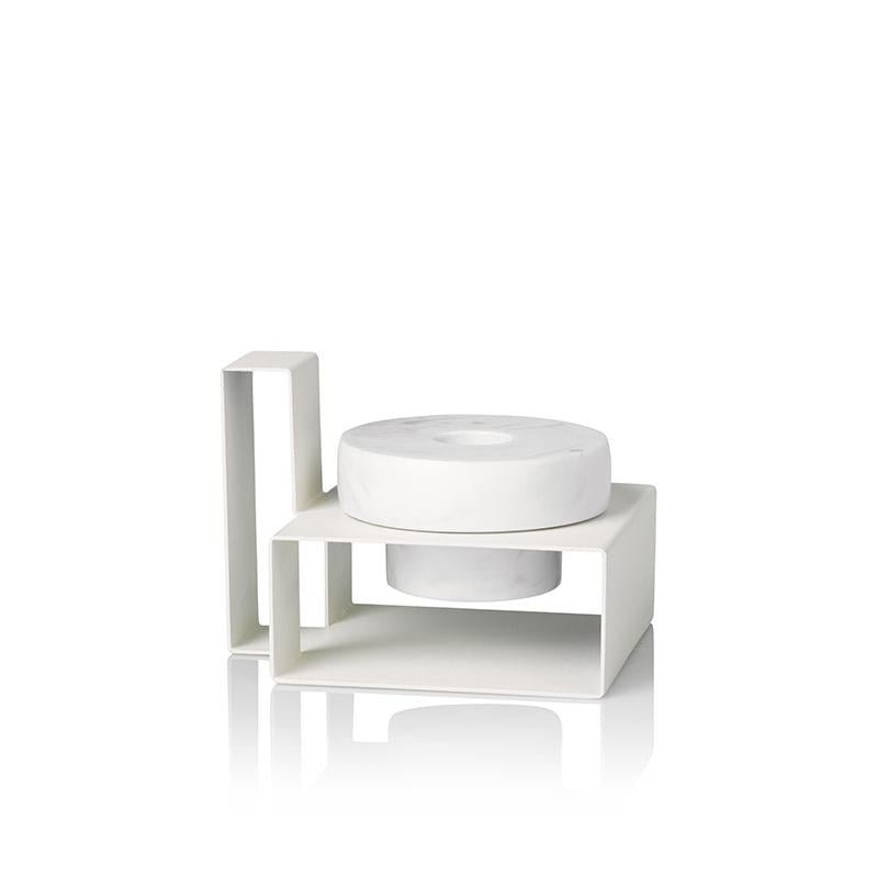 Candle Holder | White CANDLE HOLDER - Lucie Kaas