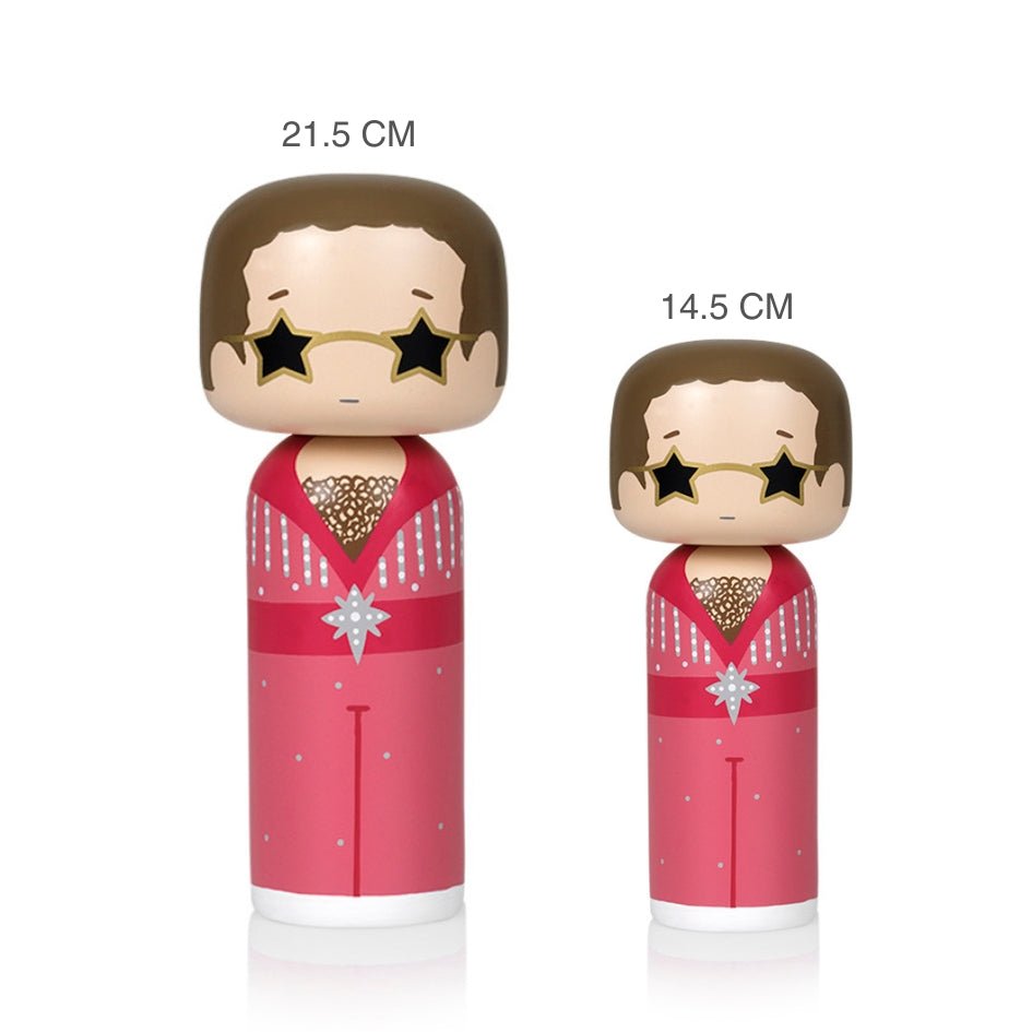 Lucie Kaas, SKETCH.INC FOR LUCIE KAAS, Kokeshi | Elton Pink Outfit, Figurines in two sizes
