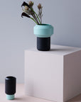 Vase | Sort, Mintgrøn VASE - Lucie Kaas