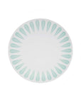 Lotus Plate | White, Mint Green PLATE - Lucie Kaas