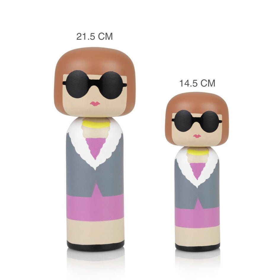 Lucie Kaas' Anna Kokeshi dolls in two sizes