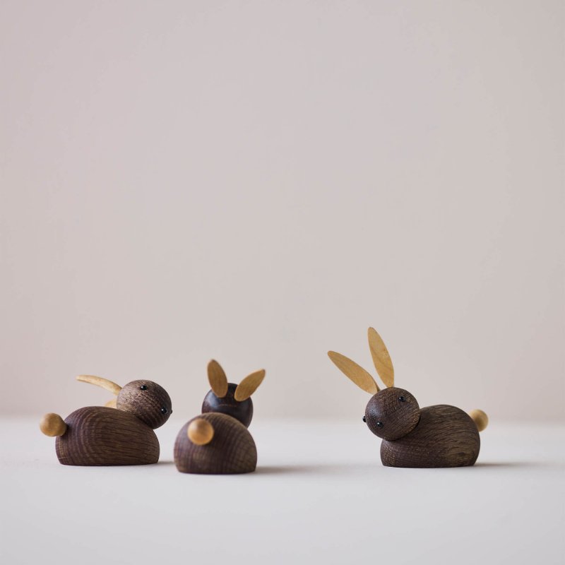 Rabbit, Pointy Ears | Smoked Oak RABBIT, POINTY EARS - Lucie Kaas
