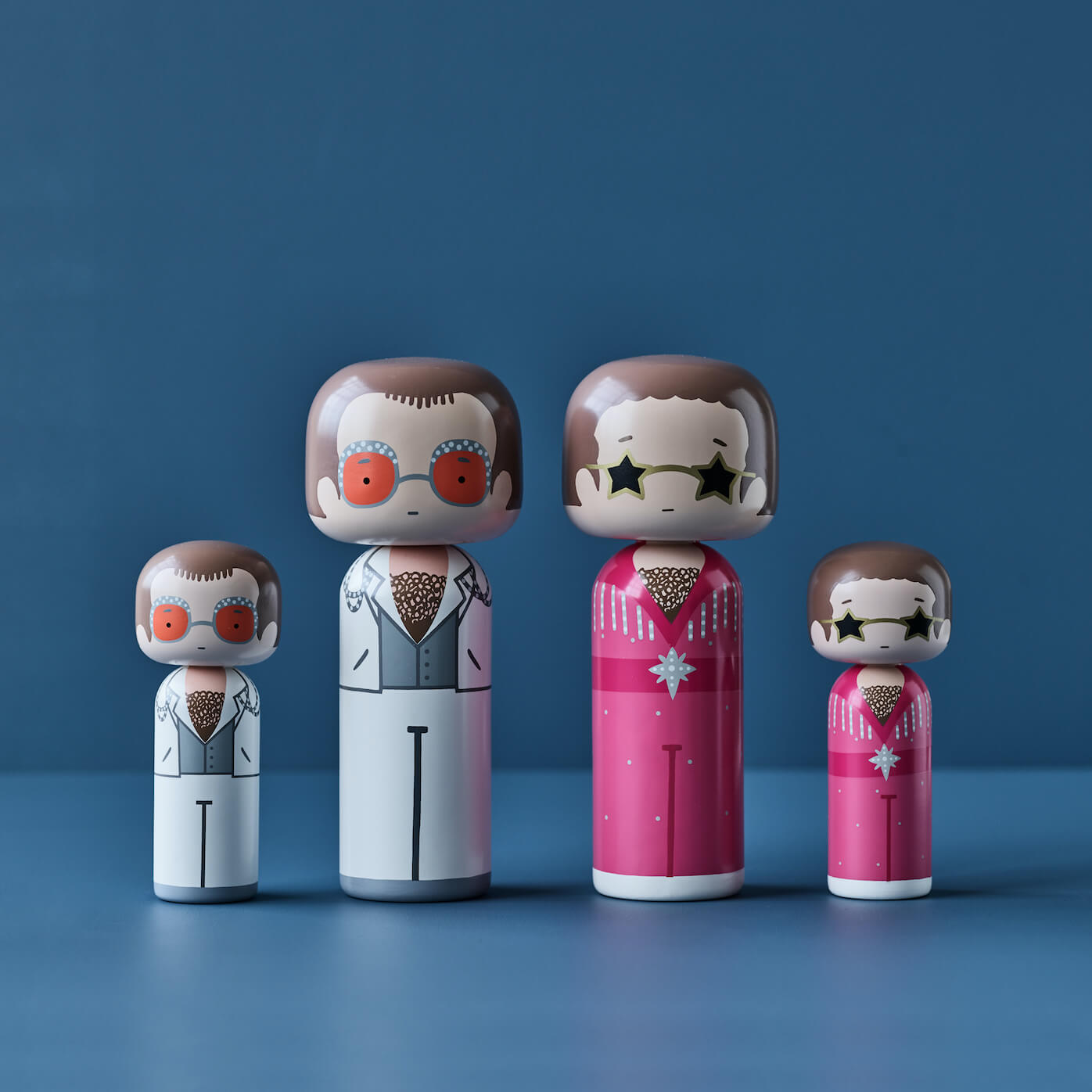 Elton John Kokeshi Pink Outfit | Iconic Music Doll - Lucie Kaas