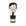 Lucie Kaas' Coco Kokeshi-Puppe auf weißem Hintergrund