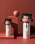 Lucie Kaas | Basquiat Couronne à trois points - Figurine kokeshi de collection