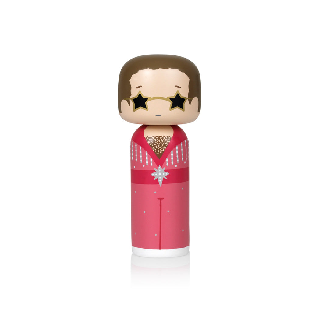 Lucie Kaas, SKETCH.INC FOR LUCIE KAAS, Kokeshi | Elton John pink outfit collection, Collectible Figurines