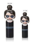 Lucie Kaas' Audrey Kokeshi Dolls shown in two sizes