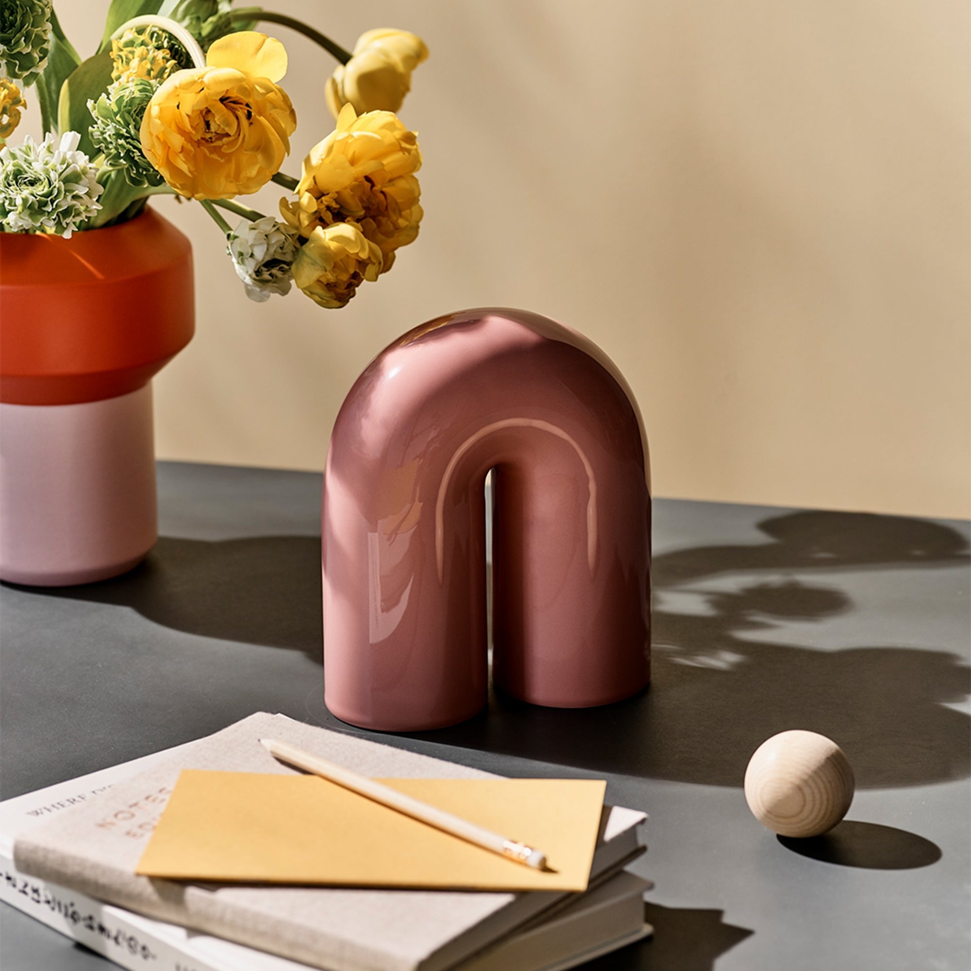 Keramisk rør | Blush Pink CERAMIC TUBE - Lucie Kaas