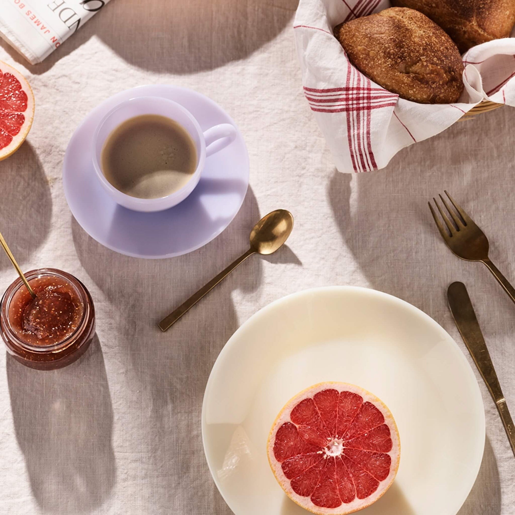 Kopp med underkop | Blue Fog CUP W. SAUCER - Lucie Kaas