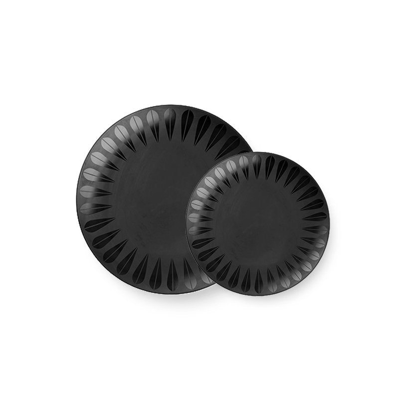 Lotus Plate | Black PLATE - Lucie Kaas