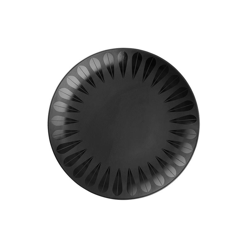 Lotus Plate | Black PLATE - Lucie Kaas