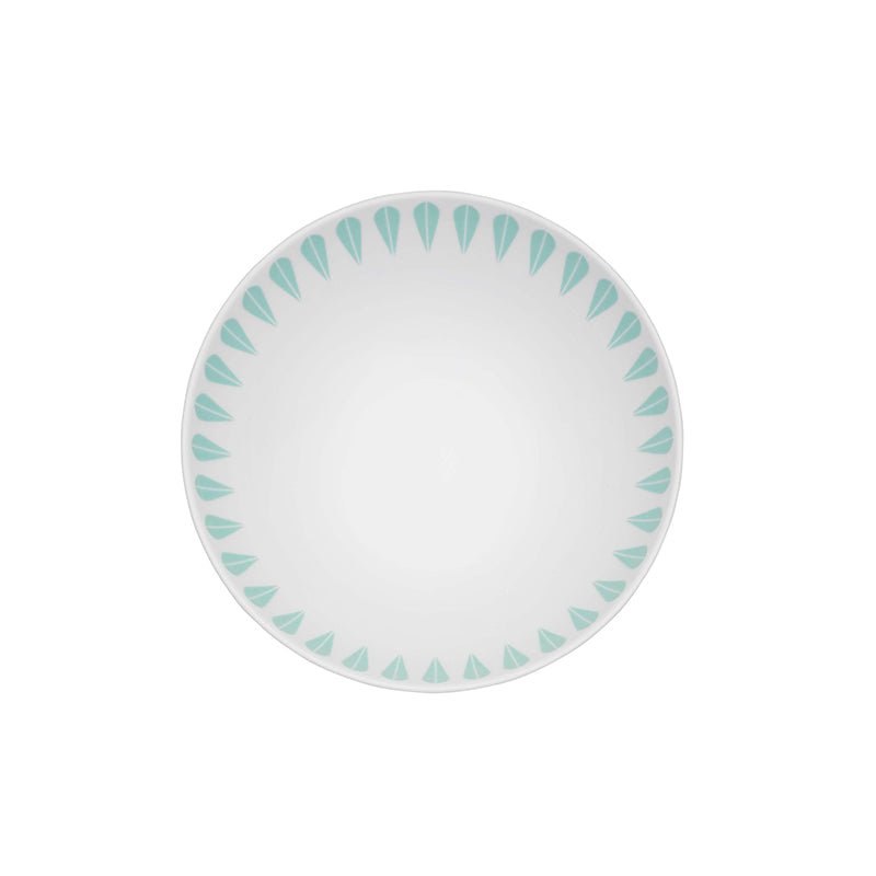 Lotus Deep Plate | Hvit, Mint Green DEEP PLATE - Lucie Kaas