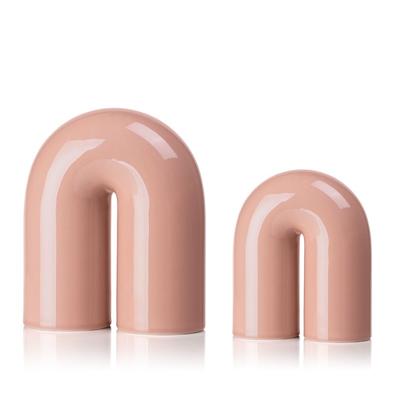 Keramisk rør | Blush Pink CERAMIC TUBE - Lucie Kaas